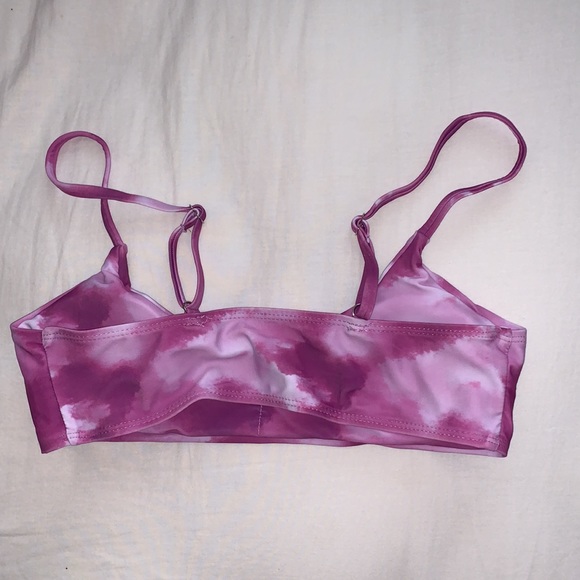 Purple Tie Dye Swim Top - Picture 2 of 2